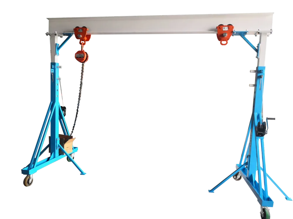 Adjustable Steel Gantry Crane Shop Lift , Easy to assemble and disassemble, Easy to handle and move!